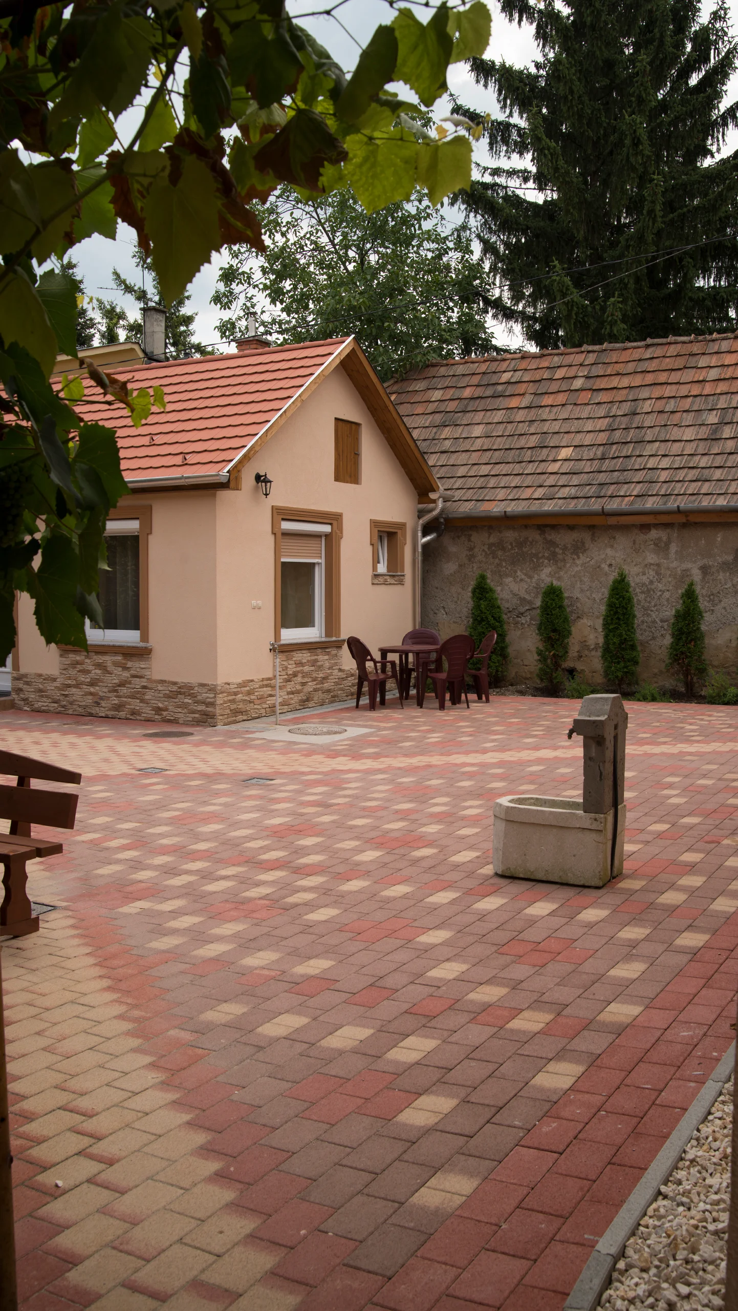 Courtyard with fountain